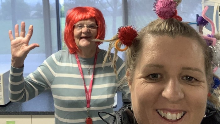 ‘Crazy’ Hair Supporting Food Bank at Moe South Street